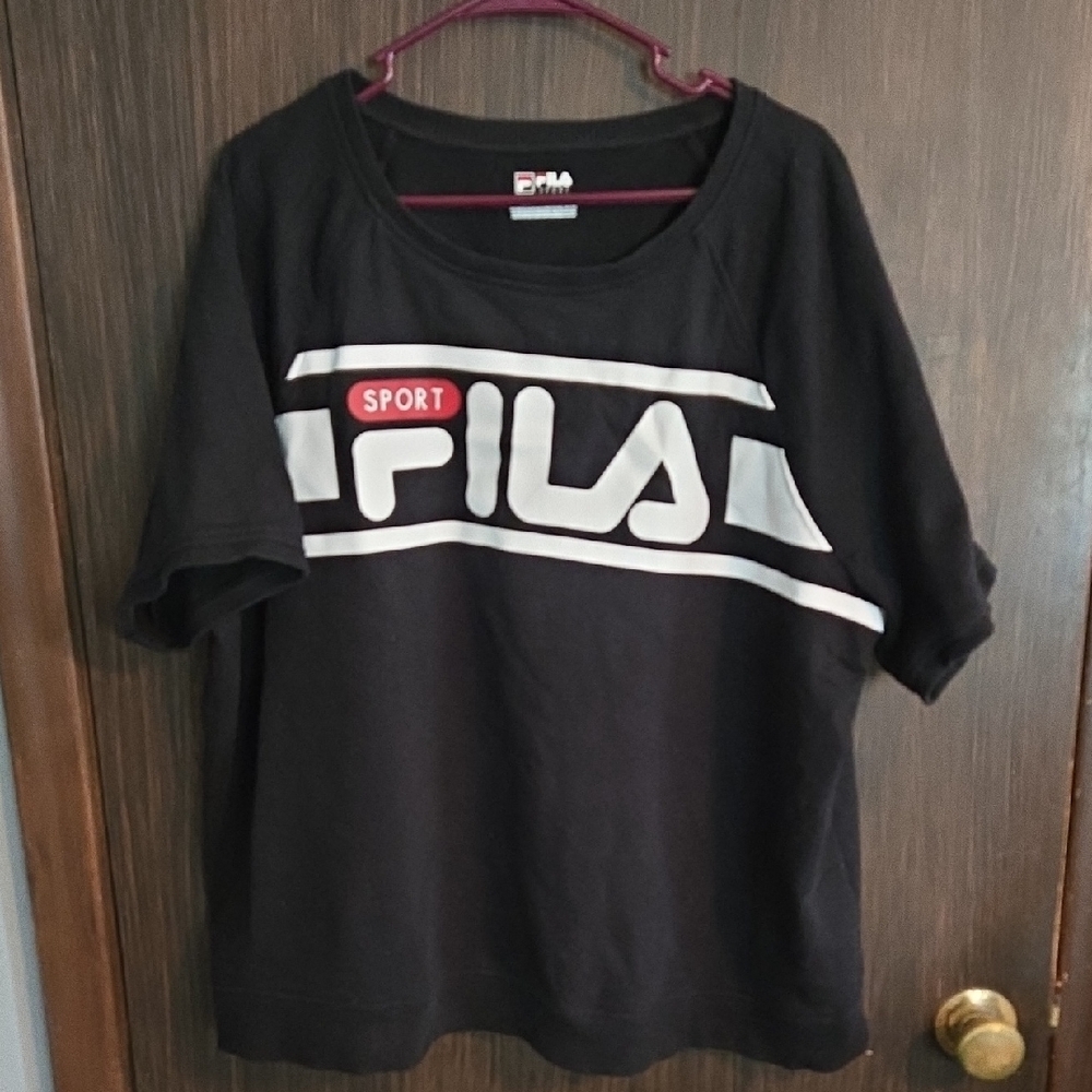 Fila Sport Black Tee with Logo